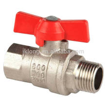 J2104 Forged butterfly handle brass ball valve